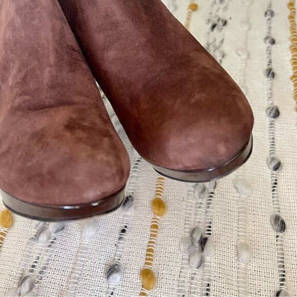 Cole Haan Women’s Brown Ankle Booties Size 8 Suede Holiday Fall Winter - Picture 3 of 14